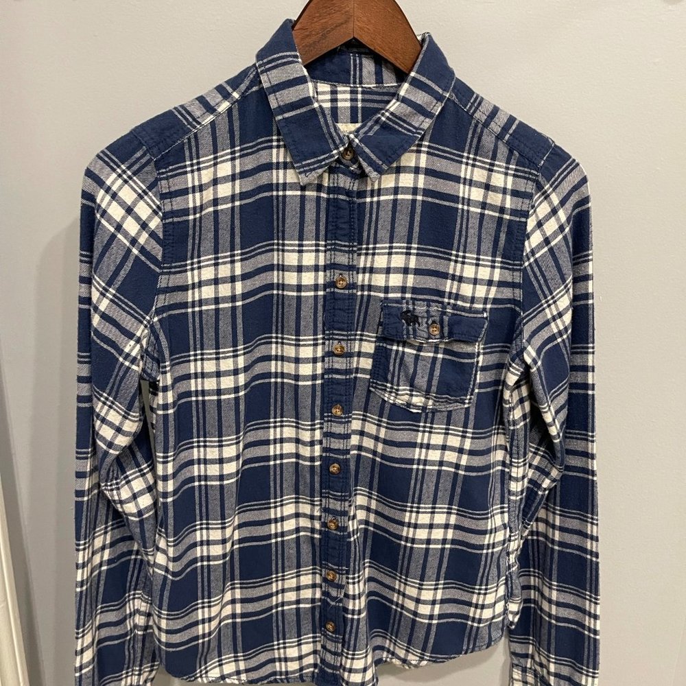 Women's Abercrombie & Fitch 100% Cotton Plaid Shirt (M)